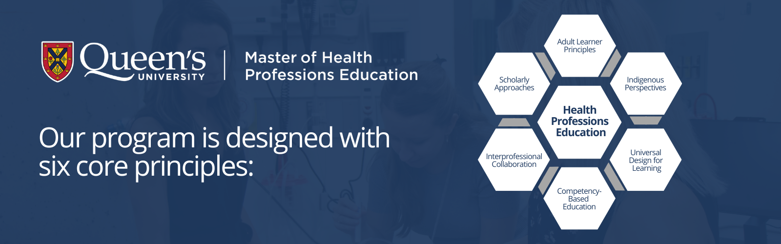 Master of Health Professions Education. Our Program is Designed with six core principles: Adult Learner Principles; Indigenous Perspectives; Universal Design for Learning; Competency-Based Education; Interprofessional Collaboration; Scholarly Approaches